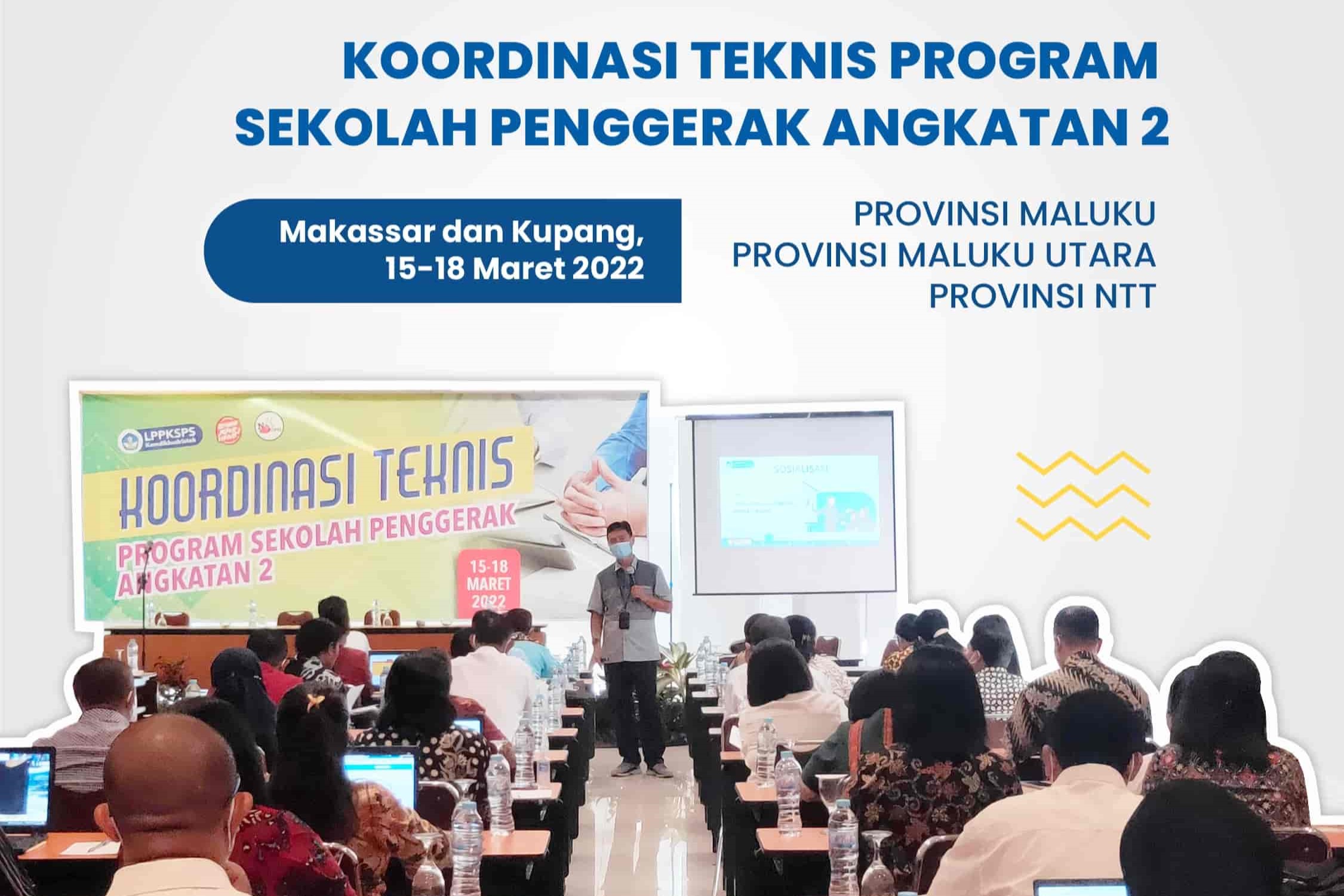 Koordinasi Teknis Program Sekolah Penggerak Angkatan 2 Wilayah Provinsi Maluku, Maluku Utara, Dan NTT