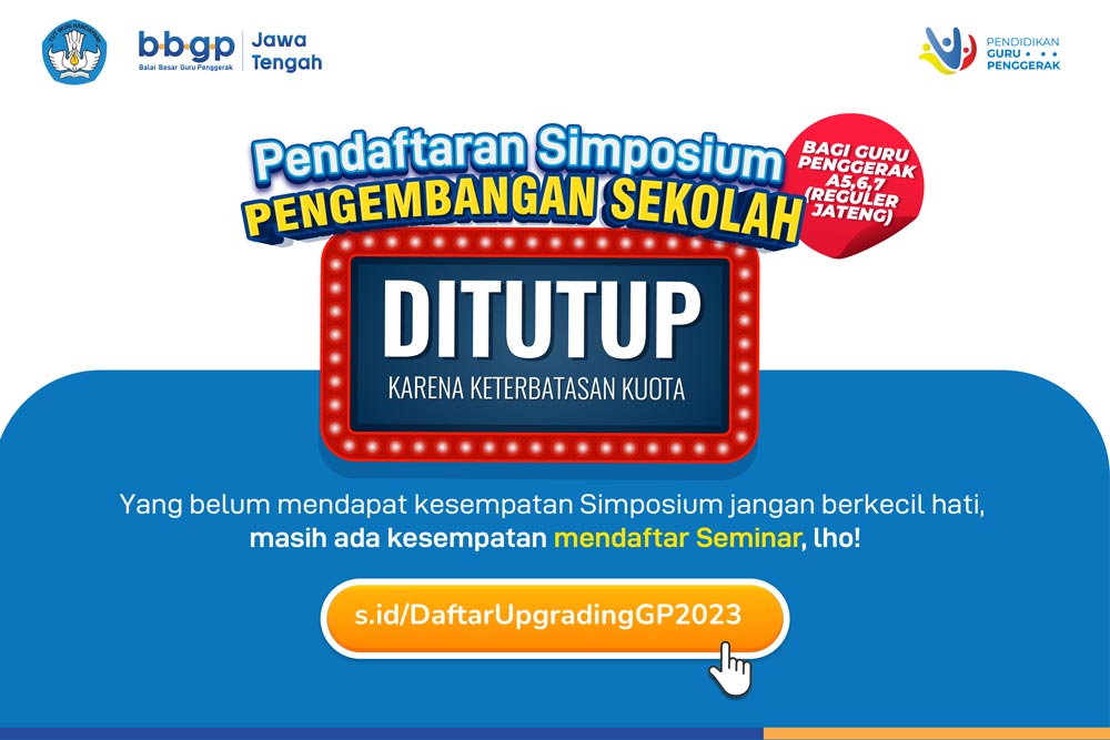 Informasi Penutupan Pendaftaran Simposium Pengembangan Sekolah